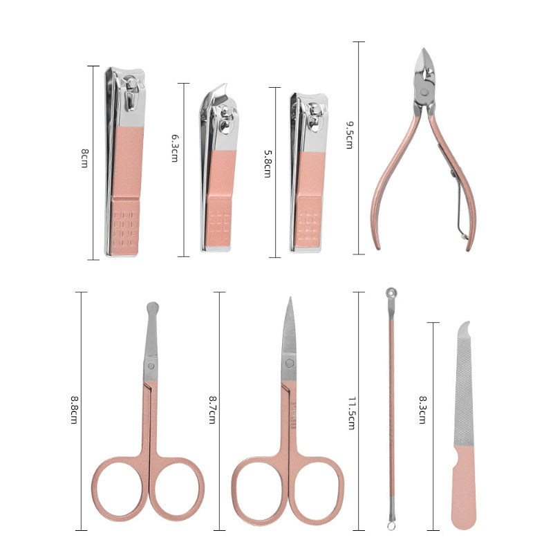 18-Piece Professional Stainless Steel Pedicure Nail Clippers Set