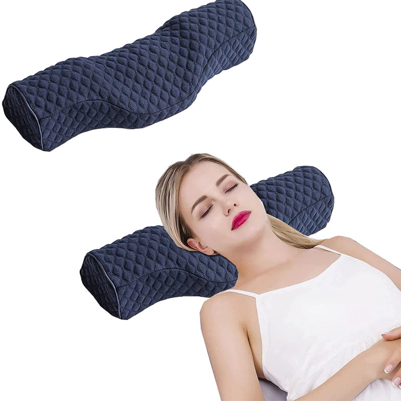 Cervical Memory Foam Neck Support Roll Pillow for Stiff Neck Pain Reli