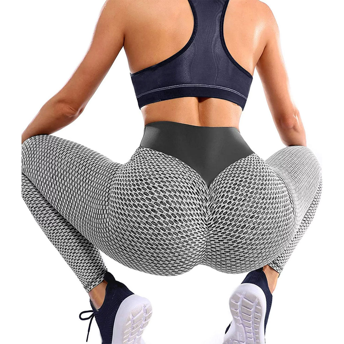 Honeycomb Scrunth Leggings Butt Lifting Yoga Tights for Women Gymwear