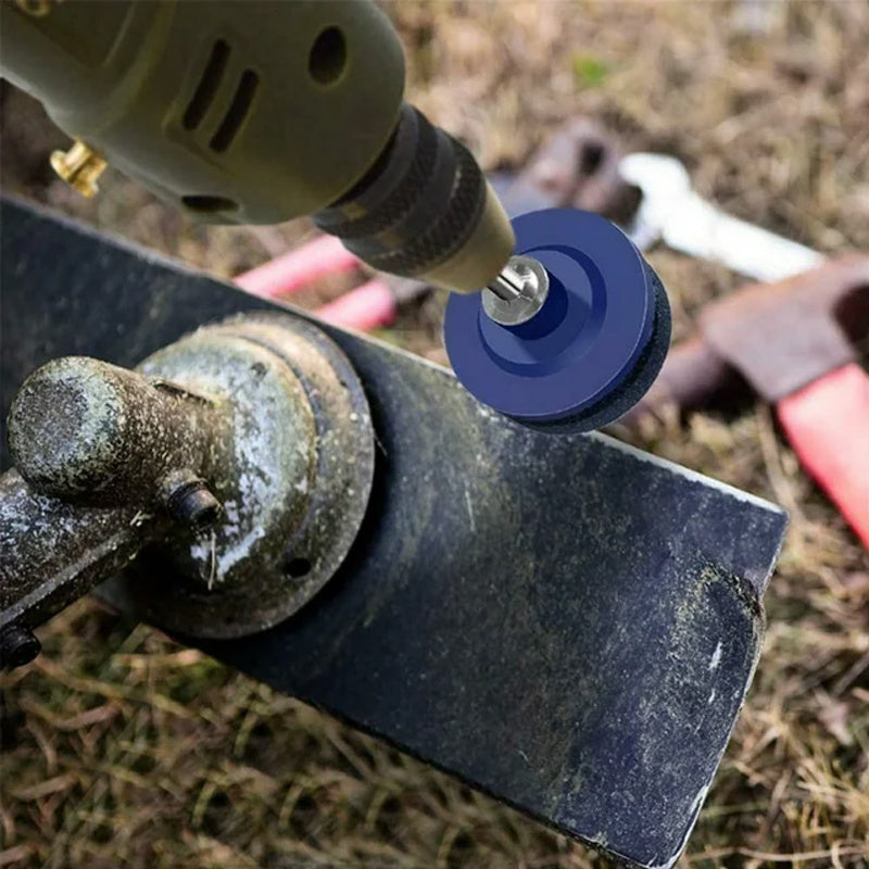 Lawn Mower Blade Sharpener Balancer Grinder Wheel Stone Tool