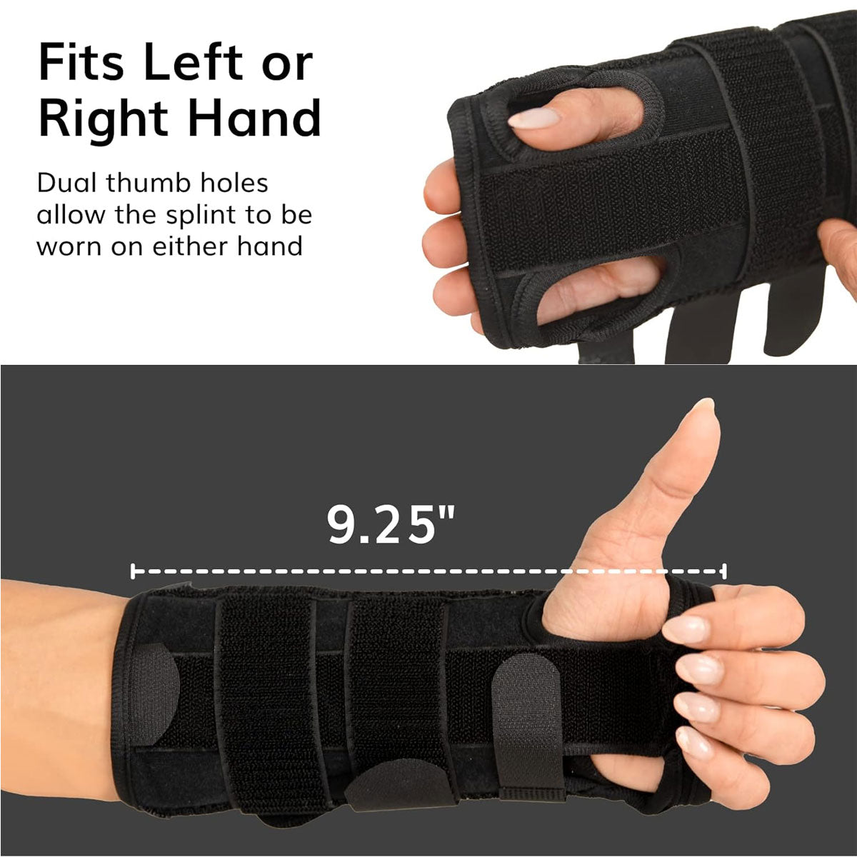 Wrist Support Brace for Carpal Tunnel Adjustable Wrist Splint - Right or Left Hand