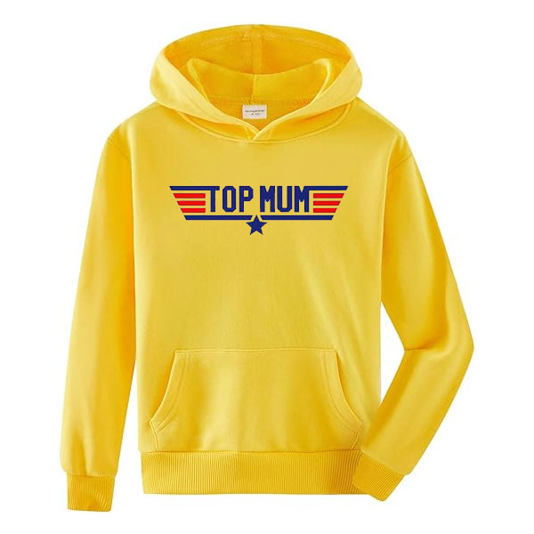 Top Mum Hoodie Casual Lightweight Sports Hooded Sweatshirt