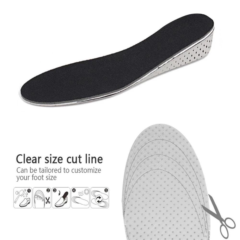 1 Pair Unisex Breathable Full Insole Relieve Pain Orthotic Heighten Heel
