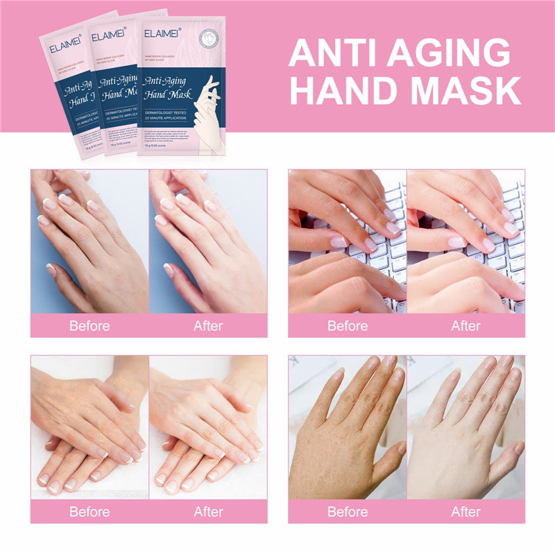 5 Pairs Hands Moisturizing Gloves Hand Skin Repair Renew Mask
