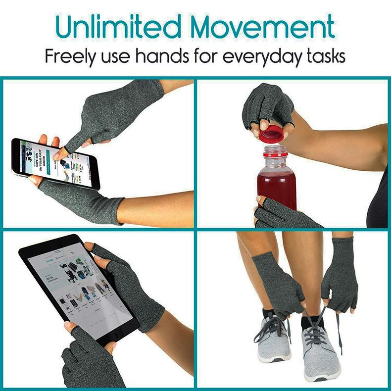 Compression Fingerless Gloves Provide Arthritic Hand Joint Pain Relief