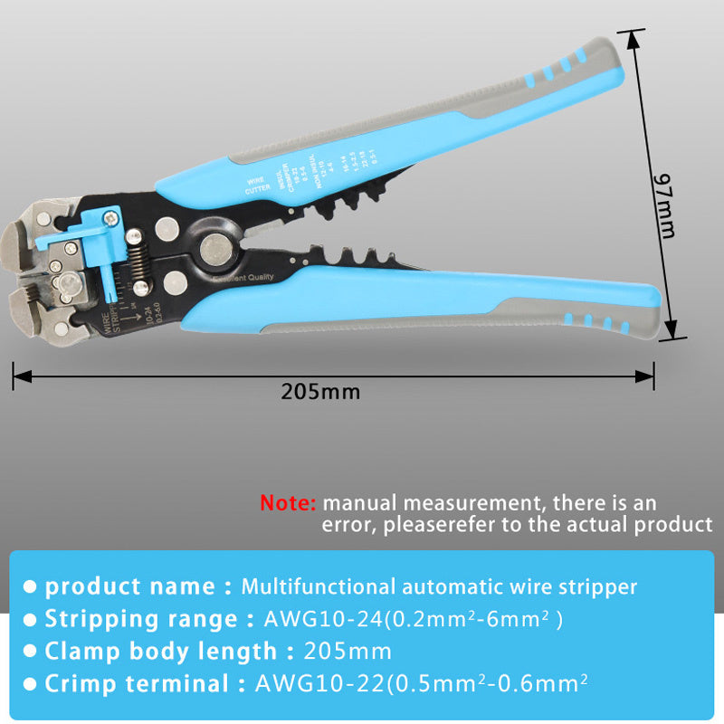 Self Adjustable Automatic Cable Wire Crimper Crimping Tool Stripper Plier Cutter
