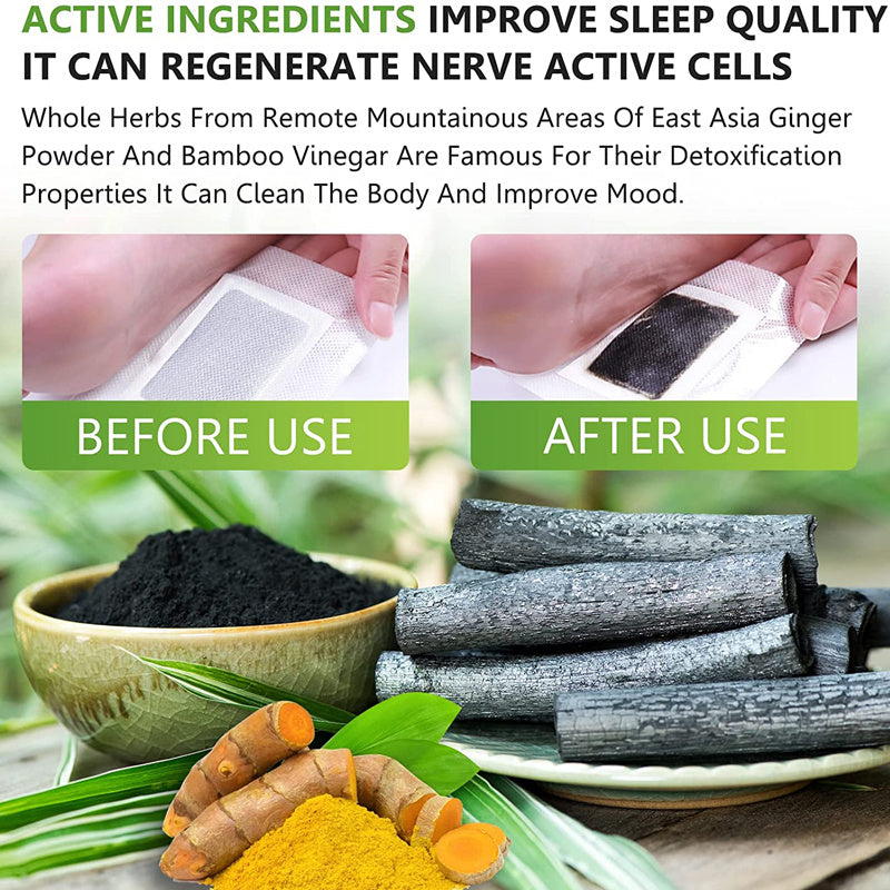 Foot Detox Pads NZ Natural Bamboo Deep Cleansing & Detoxification Pat