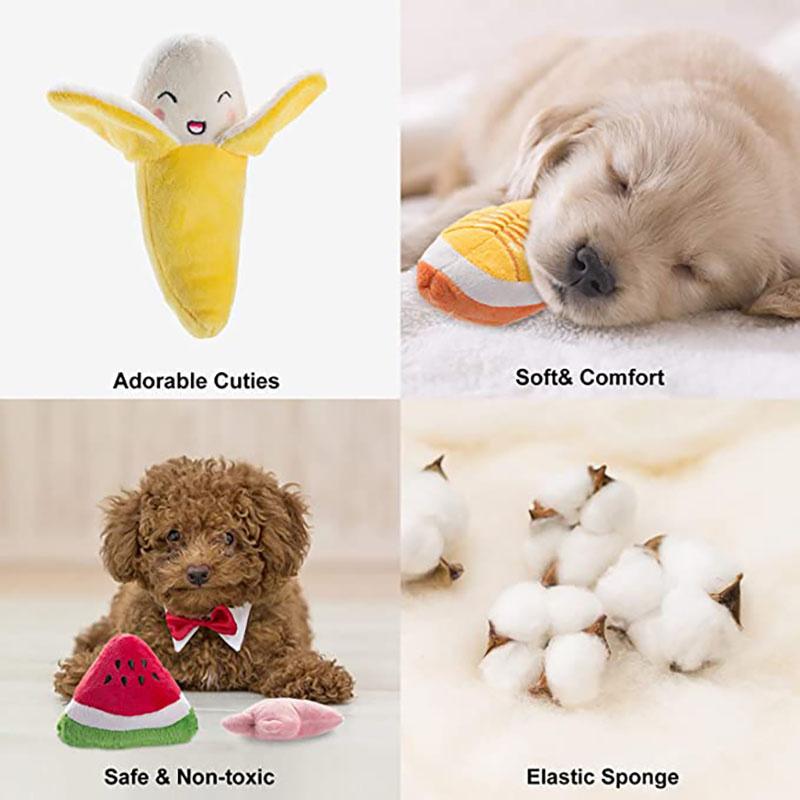 Funny Bite Resistant Plush Squeaky Chew Pet Toys