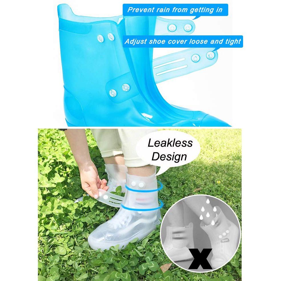 Waterproof Rain Boot Shoe Cover Thick Reusable Overshoes