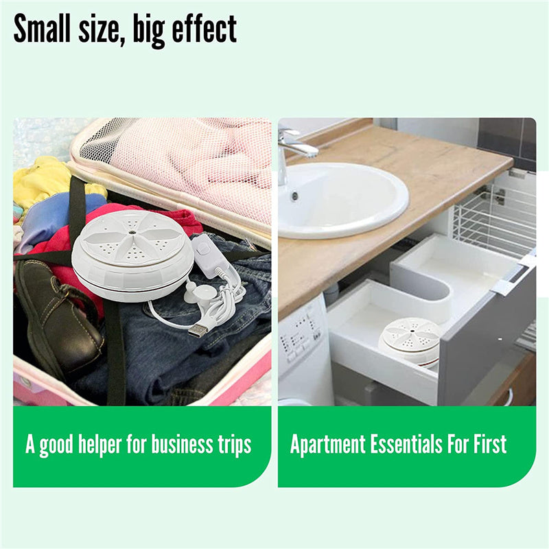 Portable Ultrasonic Turbine Turbo Washing Machine Sonic Washer Wise