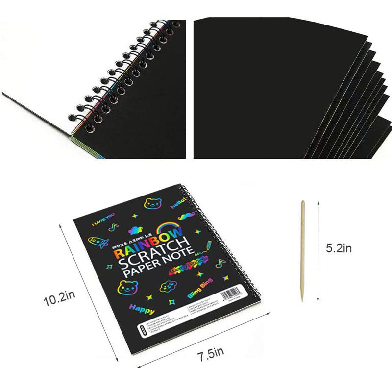 Scratch Art Paper Rainbow Books Best Gifts