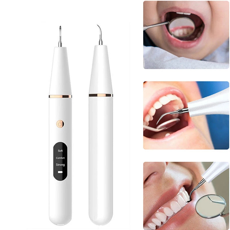 Ultrasonic Dental Cleaner Dental Calculus Scaler Electric Sonic Oral T ...