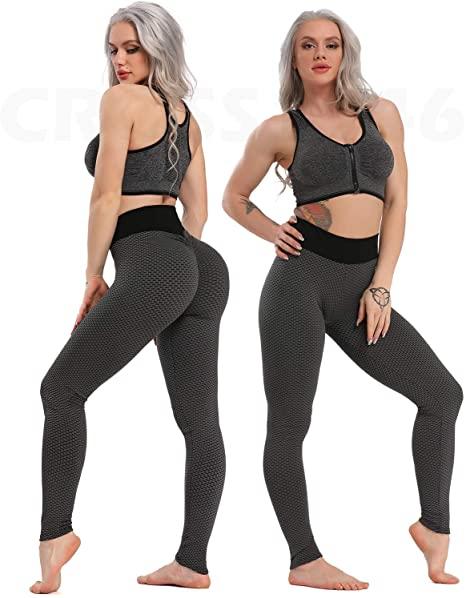 Honeycomb Scrunth Leggings Butt Lifting Yoga Tights for Women Gymwear