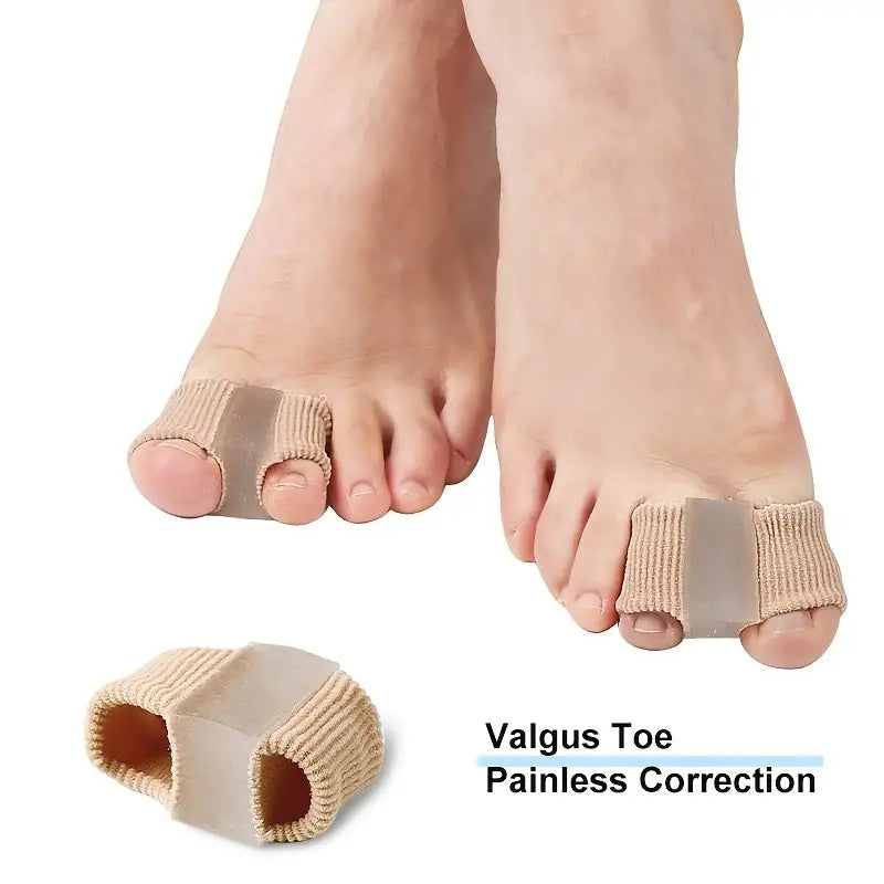 1 Pair Silicone Gel Toe Separator Bunion Corrector Toe Spacers For Overlapping