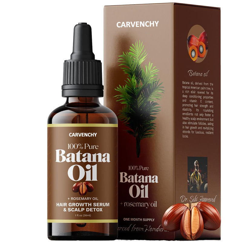 CARVENCHY Batana Oil + Rosemary Oil 30 ml bottle and box on a white background.