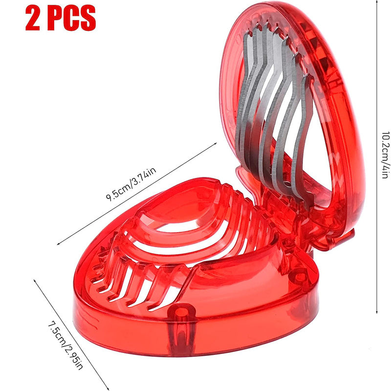 2Pcs Strawberry Slicer Kitchen Gadget Fruit Cutter