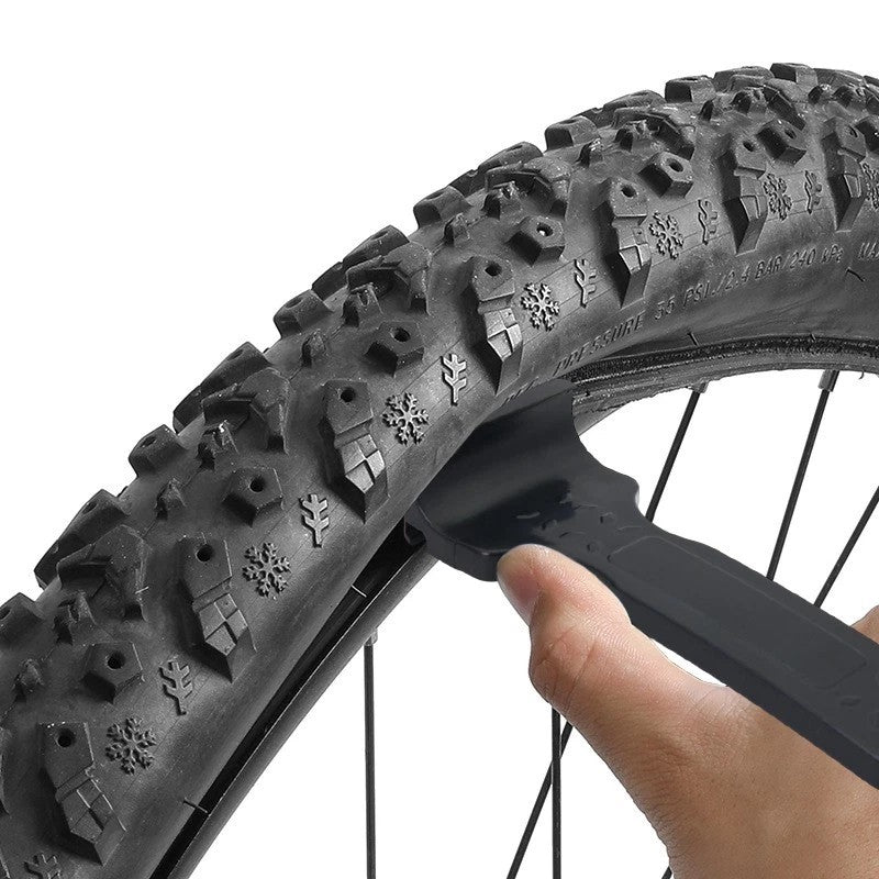 2-in-1 Bicycle Tyre Lever & Crowbar - Road Bike Tire Repair Tool Kit