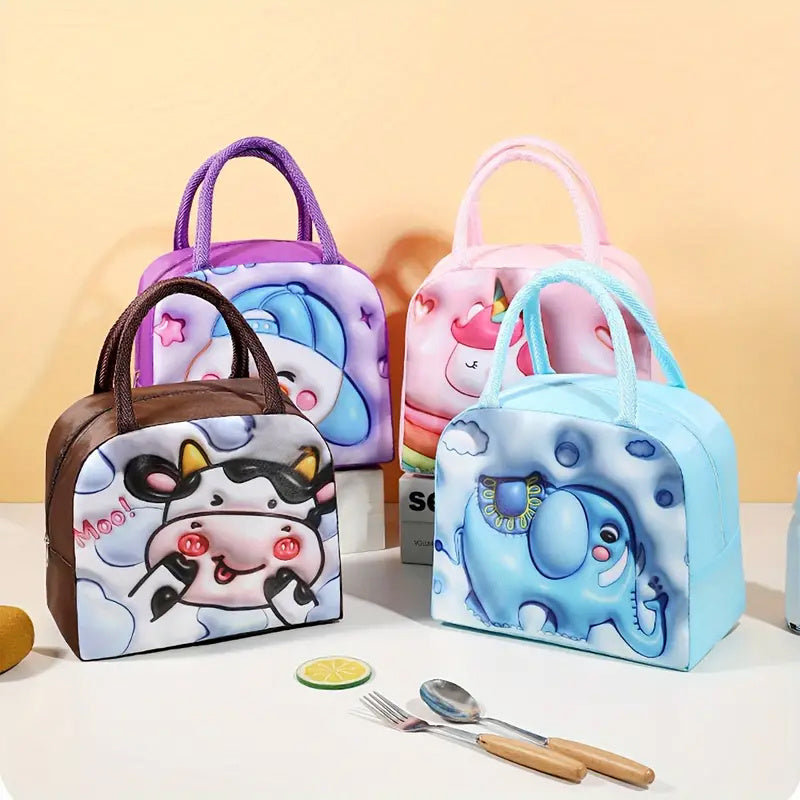 Adorable 3D Pattern Girls Lunch Bag