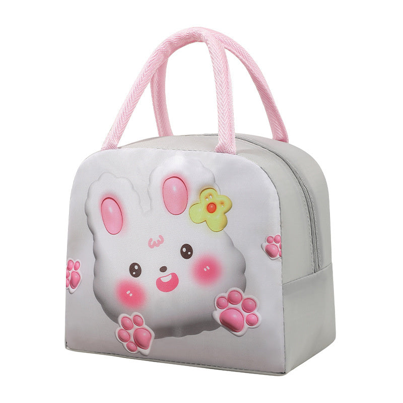 Adorable 3D Pattern Girls Lunch Bag