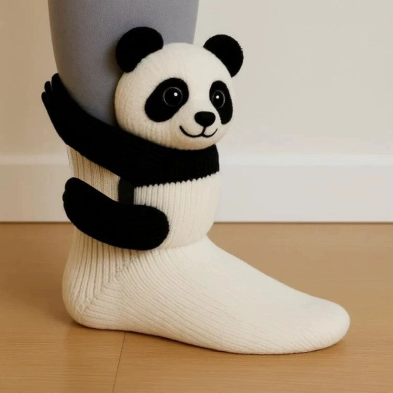 3D Knit Novelty Floor Socks Hand Crocheted Funny Socks Christmas Gifts