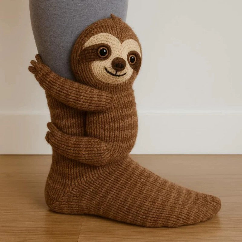 3D Knit Novelty Floor Socks Hand Crocheted Funny Socks Christmas Gifts