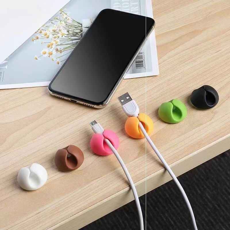 6pcs Cable Clips, The Ultimate Cord Holder Desk Storage Organization