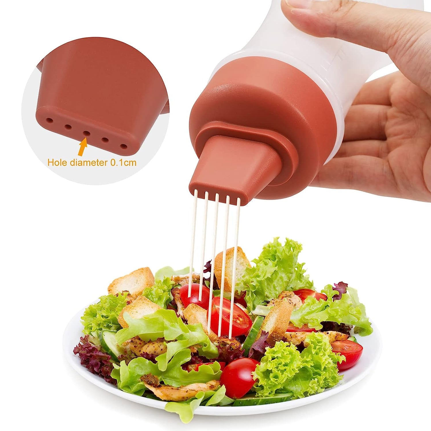 5-Hole Porous Condiment Squeeze Bottle