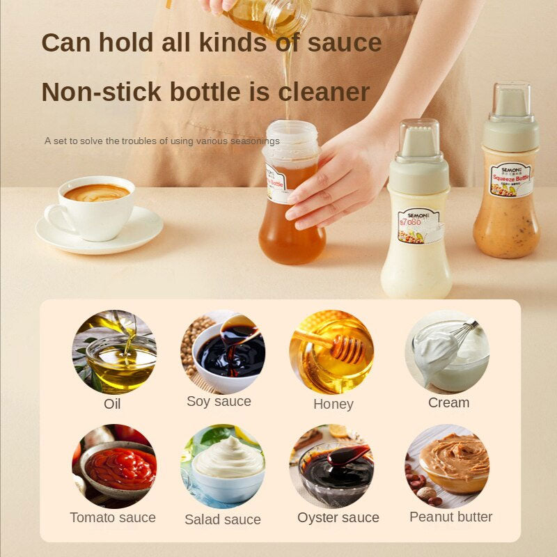 5-Hole Porous Condiment Squeeze Bottle