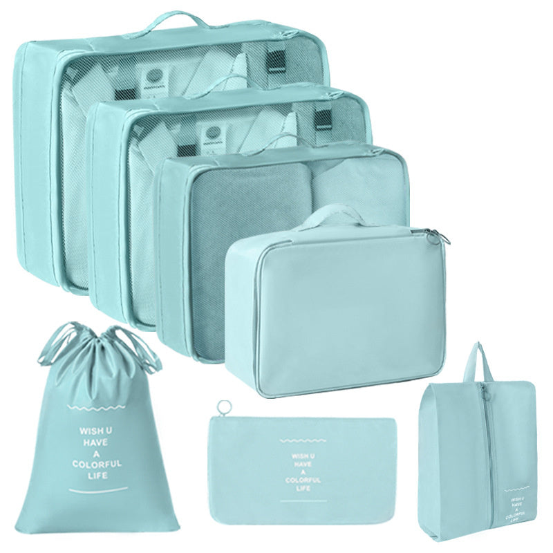 7pcs Polyester Travel Organizer Bags