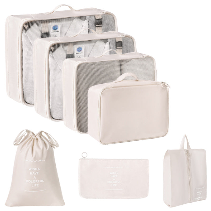 7pcs Polyester Travel Organizer Bags