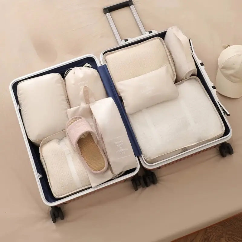 7pcs Polyester Travel Organizer Bags