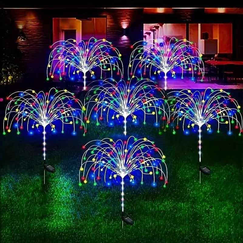 8-Mode Solar Powered LED Fireworks Fairy Lights