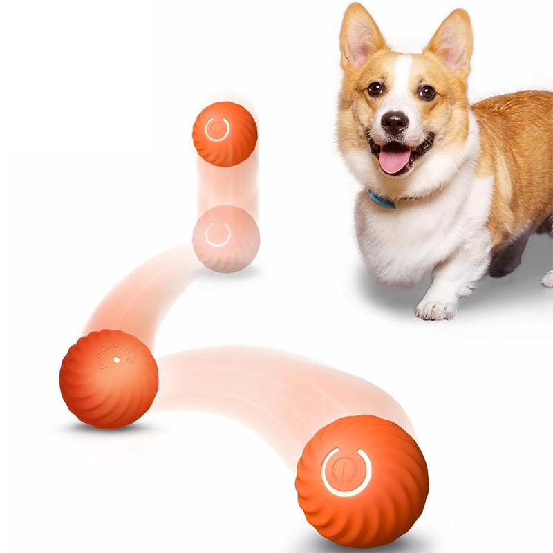 Smart Interactive Dog Toy LED Light Bouncing Active Rolling Ball