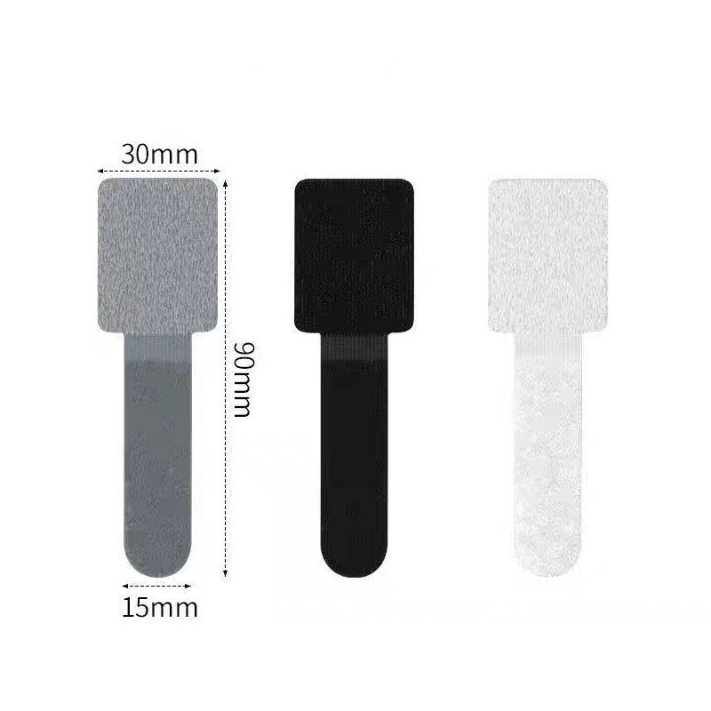 10 Pcs Self Adhesive Cable Straps Sticky Cord Reusable Wire Organizers for Office