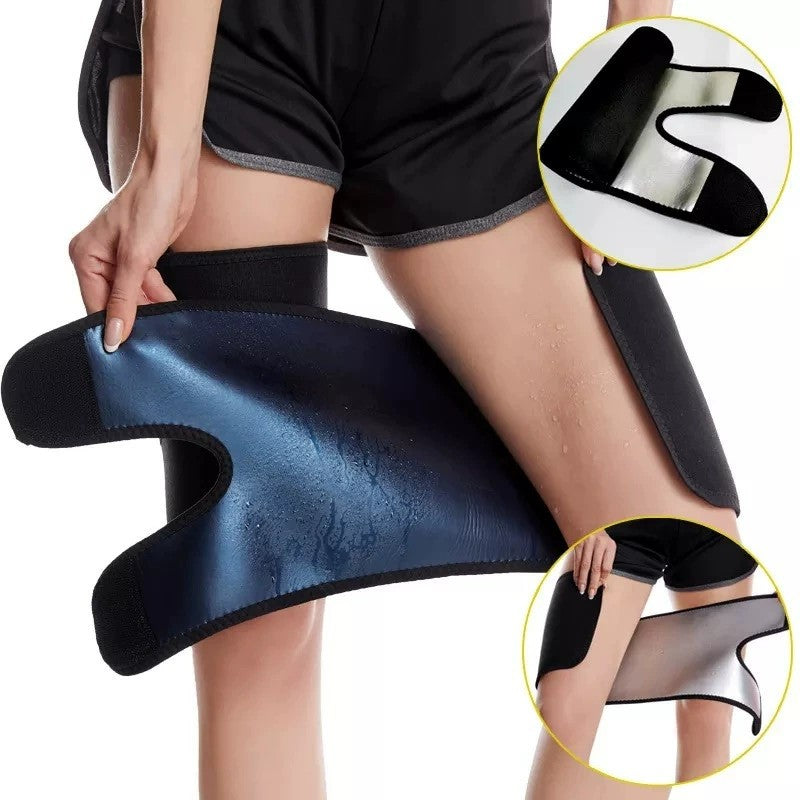 Unisex Adjustable Sauna Thigh Sweat Bands Shaping Leg Sleeves ﻿