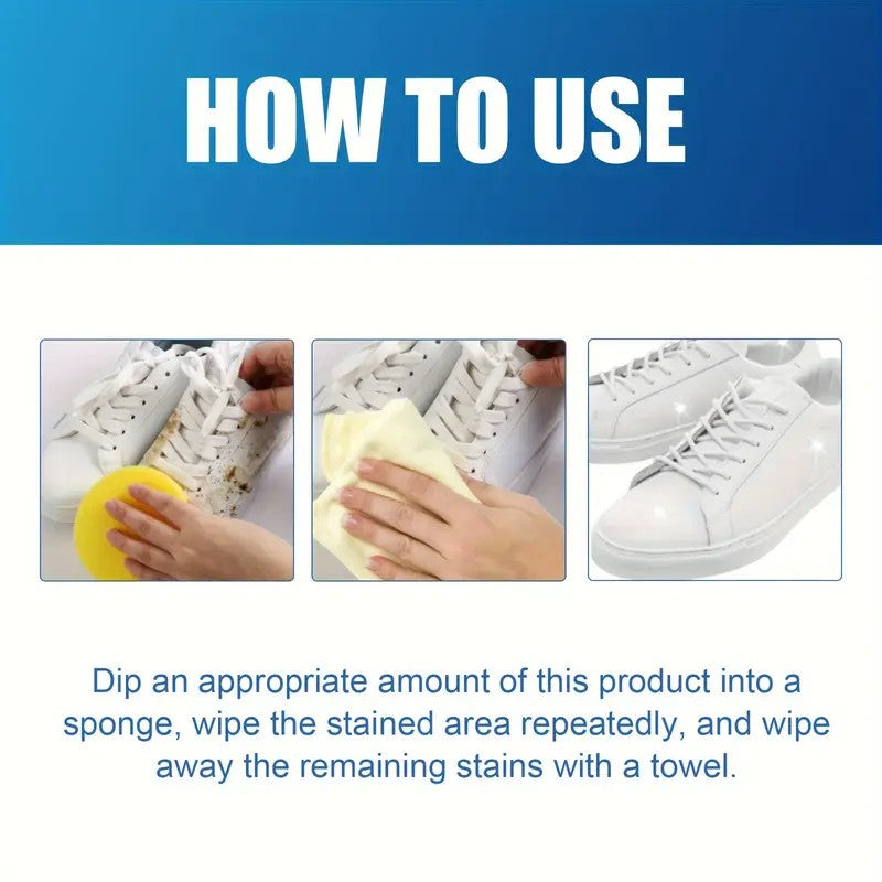 All-in-One Gel Sneaker Cleaner with Sodium Bicarbonate, Quick Cleaning Degreaser