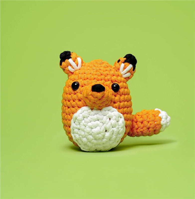 Beginner Crochet Kit with Crochet Hooks Yarn Set DIY Knitting Stuffed Animal Kit