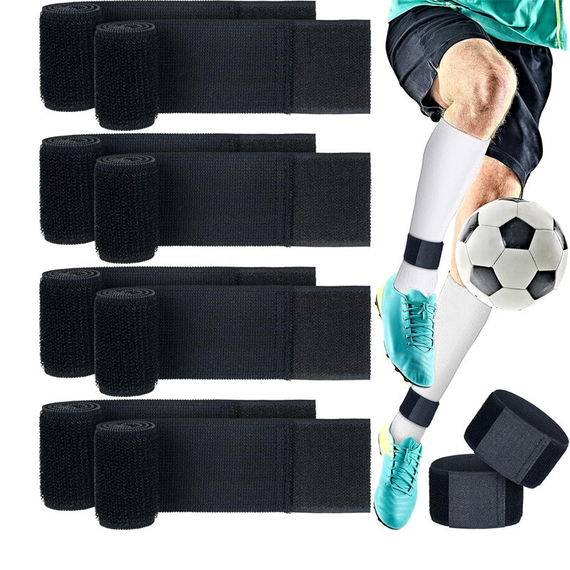 Soccer Shin Adjustable Shin Fixed Straps Anti Slip Ankle Guards