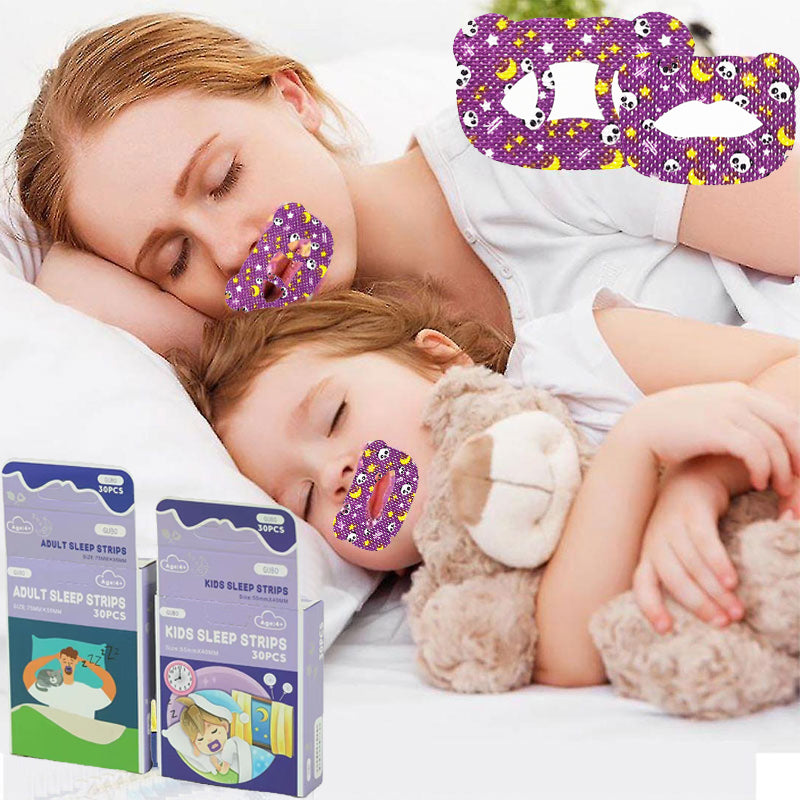 30PCs/Box Anti-snoring Stickers Mouth Correction Tape for Sleep Breath ...