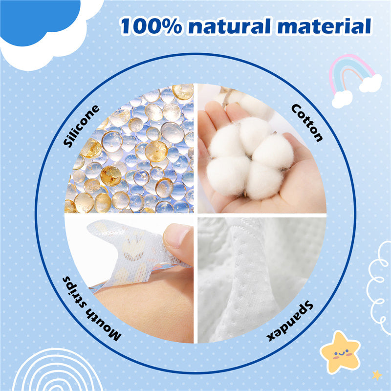 30/90x Mouth Correction Sticker Night Tape Lip Nose Breathing Patches Strip