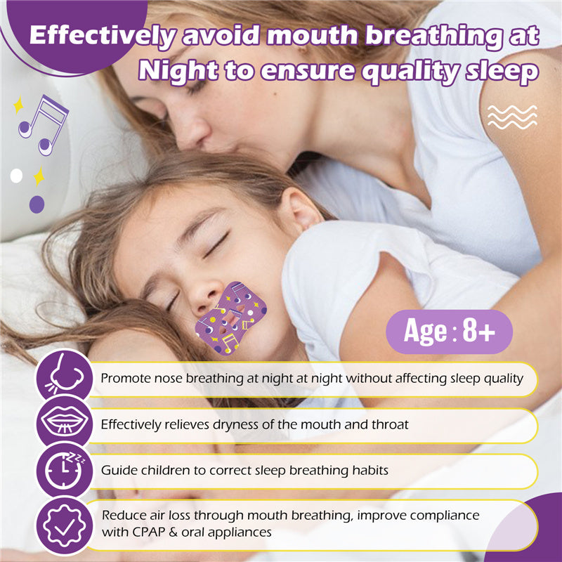 30/90x Mouth Correction Sticker Night Tape Lip Nose Breathing Patches Strip