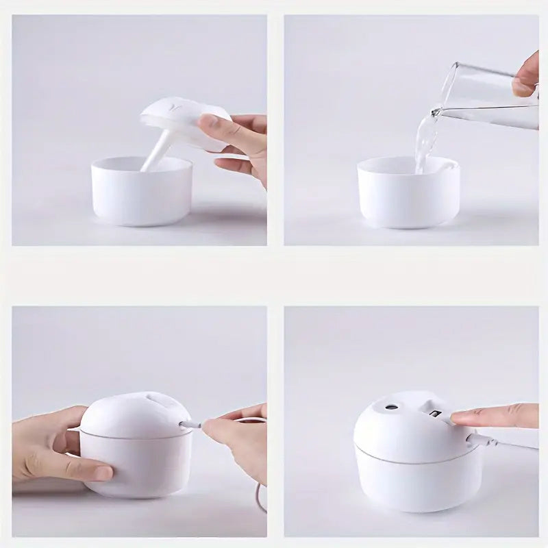 Mini Portable USB Ultrasonic Air humidifier Aroma Essential Oil Diffuser