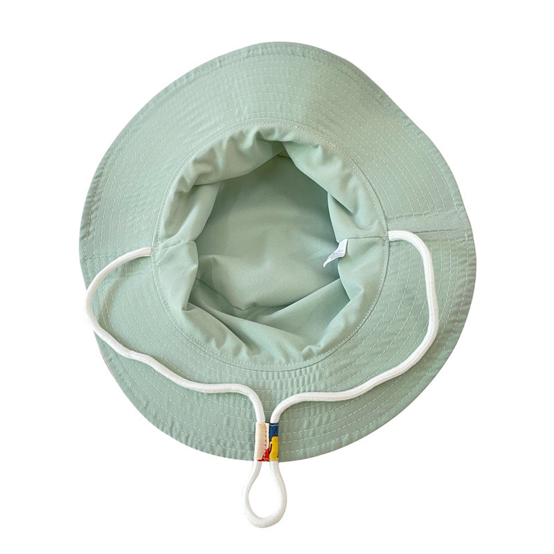 Baby Girls Boys Summer Sun Hat Kids Chin Strap Bucket Hats Beach Fisherman Cap