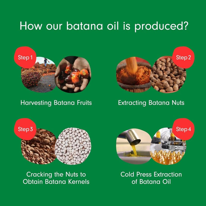 Batana Oil for Hair Growth and Repair – 100% Natural & Unrefined 110ml
