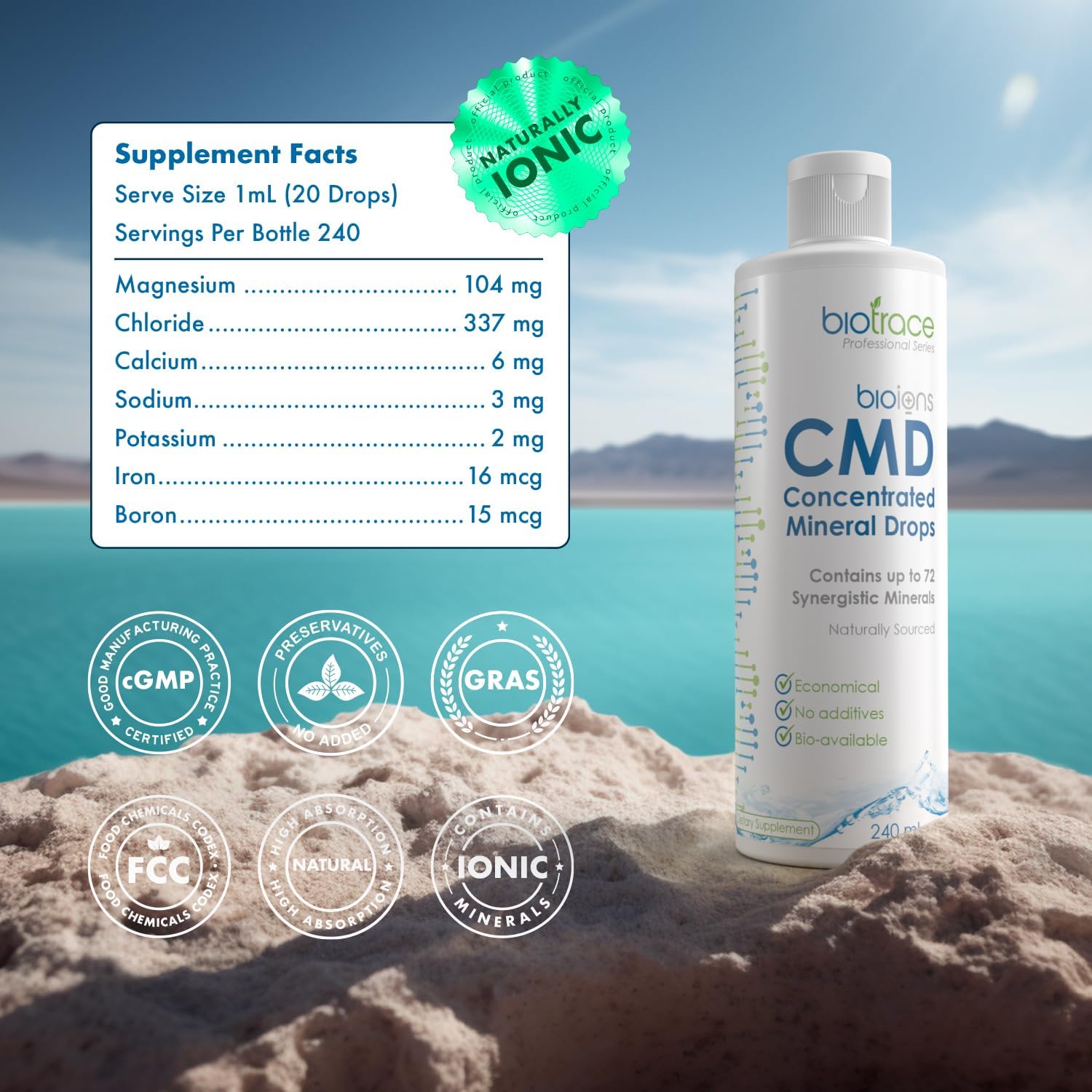 BioTrace CMD Concentrated Mineral Drops 60mL