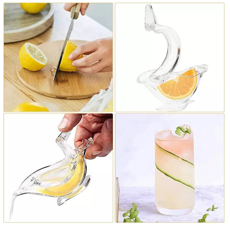 Bird Lemon Juicer Slice Acrylic Squeezer Squeezing 2Pack