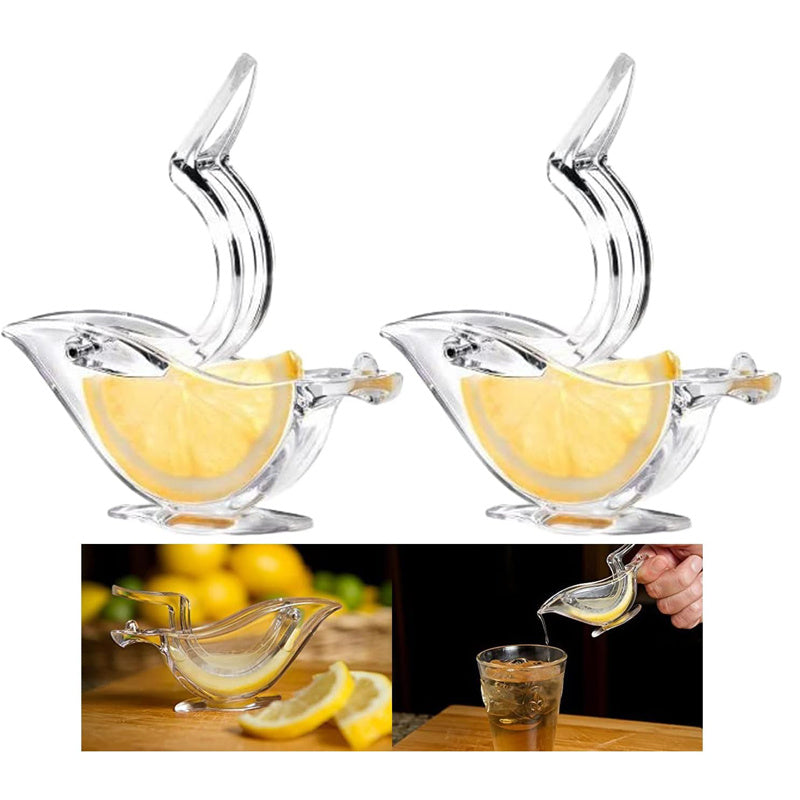 Bird Lemon Juicer Slice Acrylic Squeezer Squeezing 2Pack