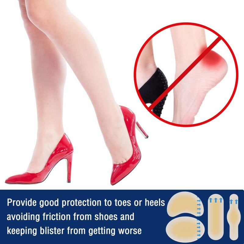 10 Pcs Foot Gel Blister Protection Waterproof Adhesive Bandages Heel Blister Prevention
