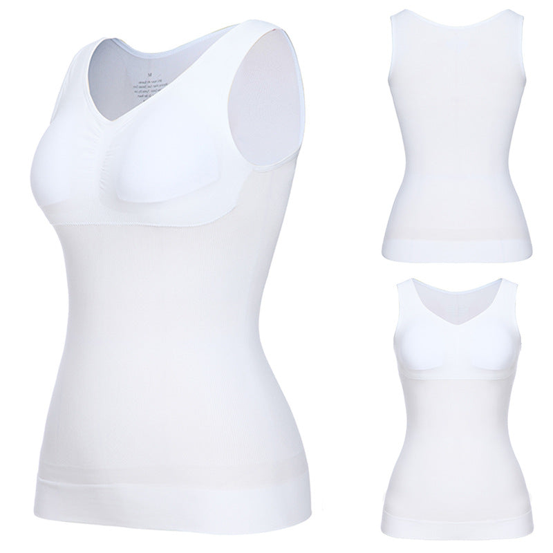 Shapewear Camisole Tops for Women Built in Bra Body Shaper Tummy Control