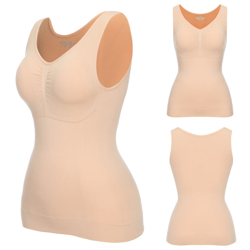 Shapewear Camisole Tops for Women Built in Bra Body Shaper Tummy Control